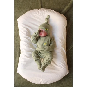 Ohlala Koala Avokado Nakışlı 5li Uzun Kollu Yenidoğan Set