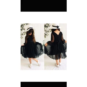 Esmaca Moda Kız Çocuk Elbise Siyah