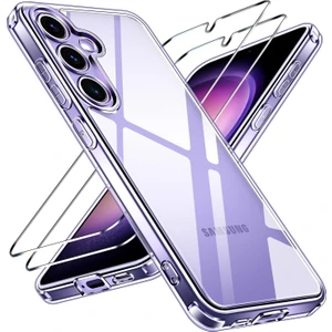 Samsung Galaxy S24 5G Şeffaf Kılıf + Cam Ekran Koruyucu Seti (1 CAM 1 KILIF)