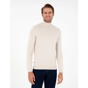 Pierre Cardin Erkek Taş Slim Fit Balıkçı Yaka Basic Triko Kazak 50296582-VR049