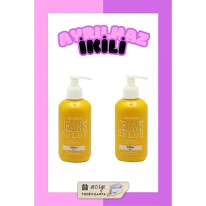 JEAN'S COLOR Amonyaksız Sarı Renkli Saç Boyası 250 ml X2 Adet Kokusuz Su Bazlı Yellow Hair Dye
