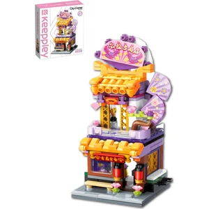 Keeppley City Corner/şehir Köşesi Serisi Yelpaze Mağazası (291 Parça) Oyuncak Yapım Seti FFK-28001