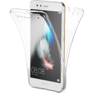 Skyarc Huawei P10 360 Derece Kılıf Kristal Silikon Şeffaf Soft Ön Arka