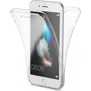 Skyarc Iphone 8 Plus 360 Derece Kılıf Kristal Silikon Şeffaf Soft Ön Arka
