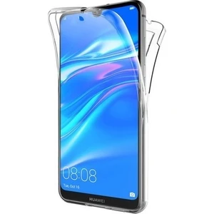 Huawei Y7 2019 360 Derece Kılıf Kristal Silikon Şeffaf Soft Ön Arka