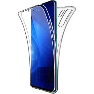 Skyarc Huawei P30 360 Derece Kılıf Kristal Silikon Şeffaf Soft Ön Arka