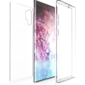 Skyarc Samsung Galaxy Note 10 + Plus 360 Derece Kılıf Kristal Silikon Şeffaf Soft Ön Arka