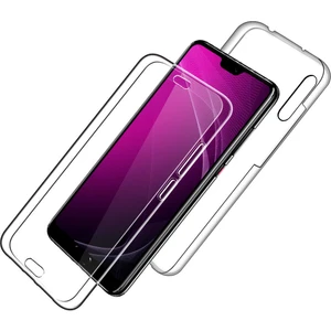 Huawei P20 Pro 360 Derece Kılıf Kristal Silikon Şeffaf Soft Ön Arka