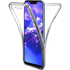Huawei Mate 20 Lite 360 Derece Kılıf Kristal Silikon Şeffaf Soft Ön Arka