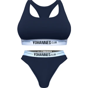 Yohannesclub  Kadın İç Çamaşırı Takımı(B. Sütyen-Brazilian), Lacivert