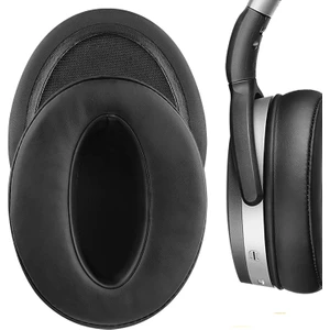Mrs Toys Sennheiser Uyumlu Hd 300 400S Hd4.30 Hd4.40 Hd4.50 HD458 Bt Hd 450 ile Uyumlu Kulaklık Pedi Protein Deri Kulaklık Süngeri Yastığı -Siyah