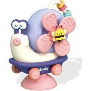 Learning Fun 3in1 Vantuzlu Duyusal Eğitici Oyuncak Salyangoz Mama Sandalyesi Oyuncağı Çıngıraklı