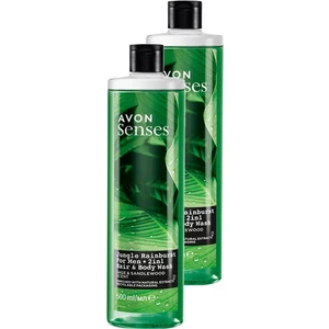Senses Adaçayı ve Sandal Ağacı Kokulu Erkek Saç ve Vücut Şampuanı 500 Ml. Ikili Set