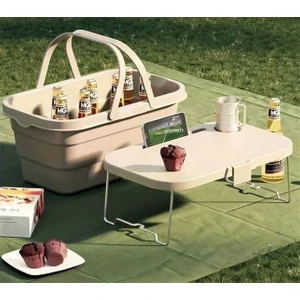Katlanır Kutulu Piknik Sepeti Seti