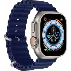 Apple Watch 10 Serisi 46mm Redclick Krd-75 Terletmez Dalgalı Tasarım Silikon Kordon
