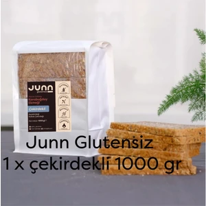 JUNN Glutensiz Karabuğday Ekmeği, Çekirdekli 1 x 1000 gr Mayasız, Aktive Edilmiş Karabuğday Tohumu