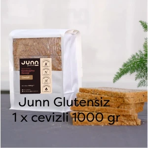 JUNN Glutensiz Karabuğday Ekmeği, Cevizli 1 x 1000 gr Mayasız, Aktive Edilmiş Karabuğday Tohumu