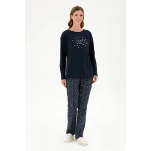 U.S. Polo Assn. Kadın Lacivert Pijama Takım 50303406-VR033