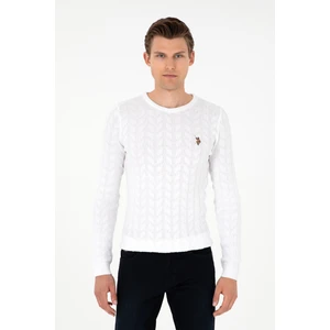 U.S. Polo Assn. Erkek Beyaz Kazak /Triko 50288883-VR013