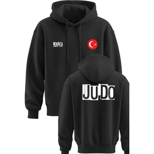 Judo Baskılı 3 Ip Kapşonlu Sweatshirt Judo Hoodie