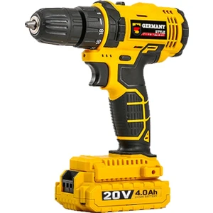 Germany Style GRM9006 20 V 4 Ah Çift Li-Ion Bataryalı 2 Vitesli Yüksek Torklu Akülü Vidalama Matkap