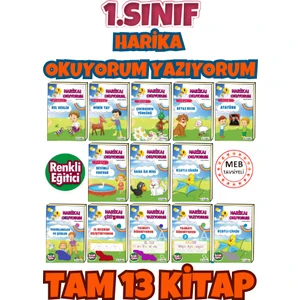 1. Sınıf Için Harika Okuyorum Yazıyorum 13 Kitaplık Set