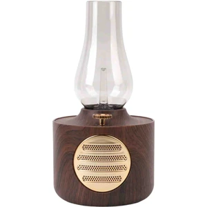 Blueseed Nostaljik Retro Elektronik Gaz Lambası ve Bluetooth Destekli Hoparlör Speaker Radyo