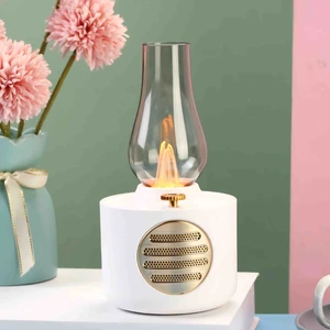 Nostaljik Retro Elektronik Gaz Lambası ve Bluetooth Destekli Hoparlör Speaker Radyo