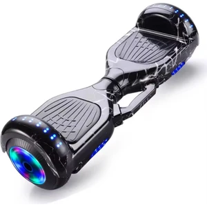 Siyah Denge Hoverboard  Scooter Kaykay  Elektrikli  Orjinal Grafity Desenli Akıllı Scooter Bisikleti
