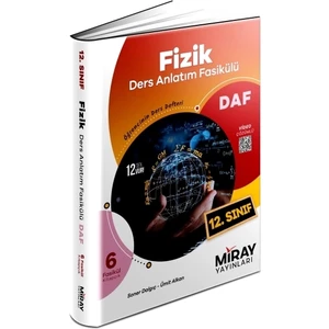 Miray Yayınları Miray 12.Sınıf Fizik Daf Ders Anlatım Fasikülü 6 Fasikül
