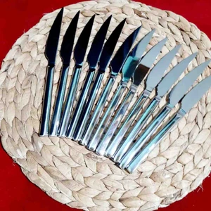 18.10 Çelik 12 Adet Yemek  Bıçağı 22CM