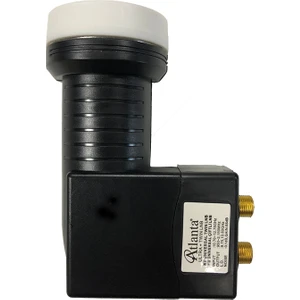 Ultra+ Twin Çiftli Çift Çıkışlı 4K Full HD LNB (Gold Konnektör/2 Uydu Alıcıda Kullanım)