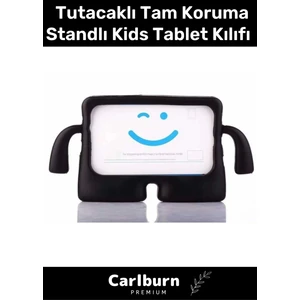 Özel Üretim Apple Samsung Uyumlu 11 Inç Yumuşak Dokulu Tutacaklı Tam Koruma Standlı Kids