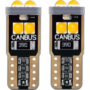 Dekoratif led ampul T10-6SMD 3030 CANBUS 12V çift turuncu / LAAM866