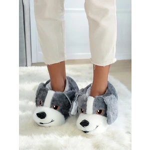 Köpek Figürlü Peluş Panduf Ev Pandufu Ev Botu Unısex