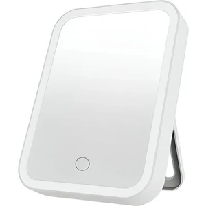 Beyaz Renk Masaüstü Dokunmatik Makyaj Aynası LED Işıklı Pembe Renk Make Up Mirror