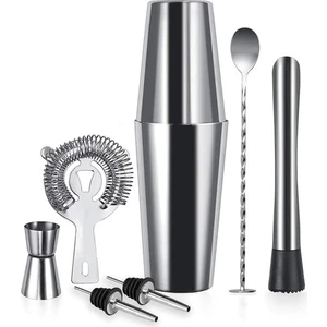 7 Parça Avantajlı Kokteyl Set Bostonshaker (750ML) (Yurt Dışından)