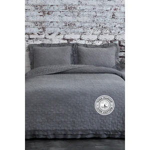 Evlen Home Collection Pamuk Çift Kişilik Özel Taş Yıkama Yatak Örtüsü Lüks Yumuşak Dayanıklı Modern Chester