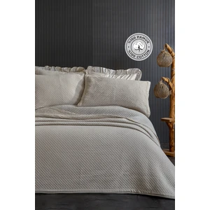 Evlen Home Collection Pamuk Çift Kişilik Özel Taş Yıkama Yatak Örtüsü Lüks Yumuşak Dayanıklı Modern Vitali