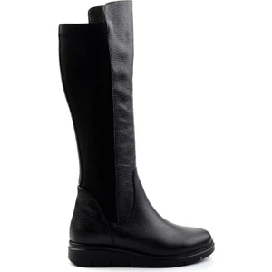 Siyah Siyah Hakiki Deri Kadın Çizme K03531271003