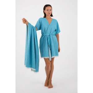 Müslin Kimono ve Müslin Peştemal Set - Rodos