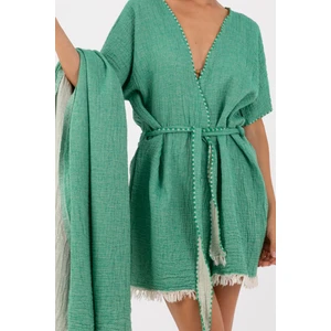 Müslin Kimono ve Müslin Peştemal Set - Rodos