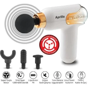 Afm-2892 Şarjlı Sporcu Masaj Aleti - Beyaz