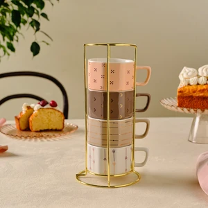 Versay 4'lü Standlı Kupa Seti 180 ml