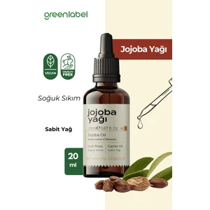 Green Label Jojoba Yağı Soğuk Sıkım %100 Doğal Ve Saf 20ml