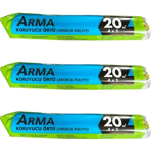 Naylon Tadilat Boya Koruyucu Örtü Poşet Folyo - 4x5 Metre - 20 M2 - 3 Paket