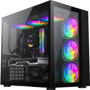 SNT Energy Snt Warzone Iı Midi Tower 7X120 Mm. Argb Uzaktan Kumanda Atx Siyah Gaming Kasa