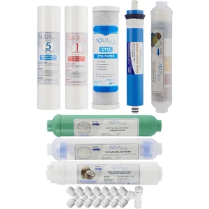 12 Aşama Açık Kasa Su Arıtma Cihazı Filtresi Aquaflo Membran (AK-12SET-A)