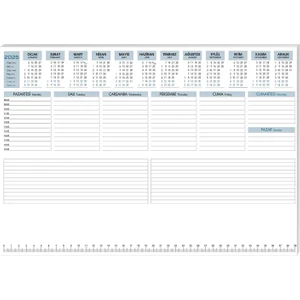 2025-AJ-68 28*40 Haftalık Masa Sümeni