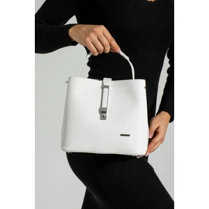 Just Polo Baskı Desenli Su Geçirmez 3 Gözlü Kadın Omuz Çantası 22X20CM